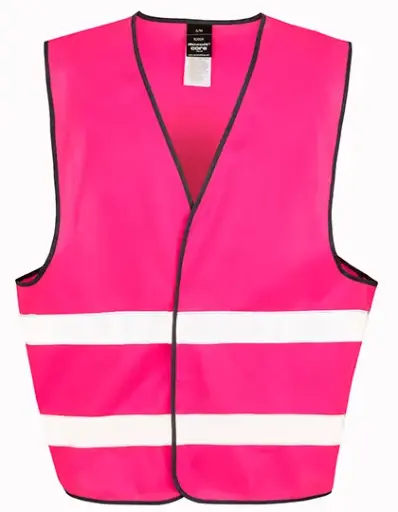 Warnweste Unisex reflektierend — Black